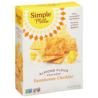 Simple Mills Crackers, Almond Flour, Farmhouse Cheddar, 4.25 Ounce