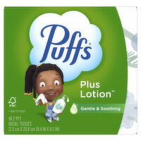 Puffs Plus Plus Lotion Facial Tissue, 48 Each