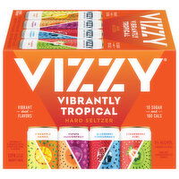 Vizzy Hard Seltzer, Vibrantly Tropical, Variety Pack, 12 Pack, 12 Each