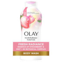 Olay Fresh Outlast Body Wash, White Strawberry & Mint, 22 Fluid ounce