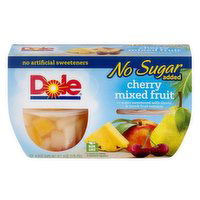 Dole No Sugar Added Cherry Mixed Fruit 4 Pack, 4 Ounce