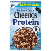 Cheerios Protein Gluten Free Cookies & Creame Cereal Family Size, 15 Ounce