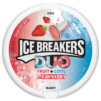 Ice Breakers Duo Mints, Sugar Free, Fruit + Cool, Strawberry, 1.3 Ounce