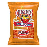 Chester's Puffed Corn Snacks, Cheese Flavored, 4.25 Ounce