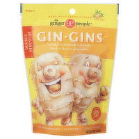 Ginger People Gin Gins Hard Ginger Candy, Double Strength, 3 Ounce