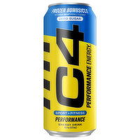 C4 Zero Sugar Performance Frozen Bombsicle Energy Drink, 16 Fluid ounce
