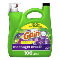 Gain Liquid Laundry Detergent, Moonlight Breeze Scent, 100 loads, 144 Fluid ounce