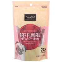 Essential Everyday Dog Chews, Beef Flavored, Crunchy Sticks, 20 Each