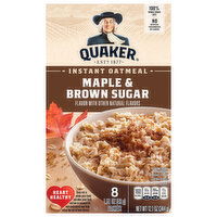 Quaker Maple & Brown Sugar Instant Oatmeal, 8 Each