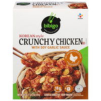 Bibigo Crunchy Chicken, Korean Style, with Soy Garlic Sauce, 18 Ounce