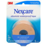 Nexcare Tape, Absolute Waterproof, 1 Inch, 1 Each