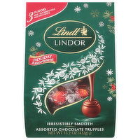 Lindt Lindor Chocolate Truffles, Holiday Assortment, 15.2 Ounce