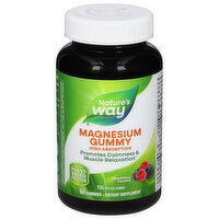 Nature's Way Magnesium Gummy, Mixed Berry Flavored, Gummies, 60 Each