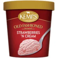 Kemps Strawberries 'N Cream Ice Cream, 16 Ounce