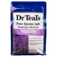 Dr Teal's Soaking Solution, Pure Epsom Salt, Soothe & Sleep with Lavender, 3 Pound