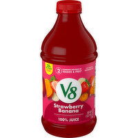 V8® Strawberry Banana 100% Fruit and Vegetable Juice, 46 Fluid ounce