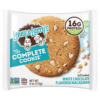 Lenny & Larry's The Complete Cookie Cookie, White Chocolate Flavored Macadamia, Soft-Baked, 4 Ounce