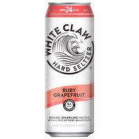 White Claw Hard Seltzer Hard Seltzer, Ruby Grapefruit, 24 Fluid ounce