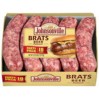 Johnsonville Beer Brats, Party Pack, 10 Links, 38 Ounce