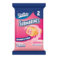 Marinela Submarinos Strawberry Crème Filled Snack Cakes, 2 count, 2.47 oz, 2 Each