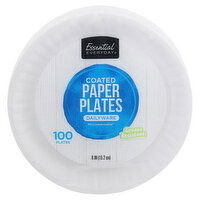 Essential Everyday Paper Plates, Coated, Dailyware, 6 Inches, 100 Each