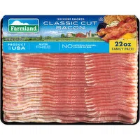 Farmland Bacon, Hickory Smoked, Classic Cut, 22 Ounce