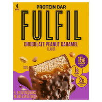 Fulfil Protein Bar, Chocolate Peanut Caramel Flavor, 4 Each
