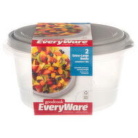 GoodCook Everyware Containers + Lids, Extra-Large Bowls, 2 Each