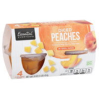 Essential Everyday Peaches, Diced, 4 Each