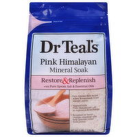 Dr Teal's Mineral Soak, Pink Himalayan, Restore & Replenish, 3 Pound