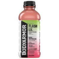 BodyArmor Flash I.V. Rapid Rehydration Strawberry Kiwi Electrolyte Beverage, 20 Fluid ounce