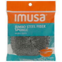 Imusa Sponge, Heavy Duty, Jumbo, Steel Fiber, 1 Each