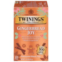 Twinings Black Tea, Gingerbread Joy, Tea Bags, 20 Each