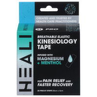 Heali Kinesiology Tape, Breathable Elastic, 20 Each