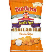 Old Dutch Foods Family Pack Cheddar & Sour Cream Potato Chips, 9.5 Ounce