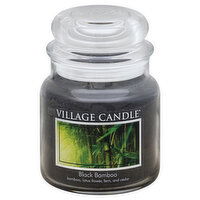 Village Candle Candle, Black Bamboo, Premium Jar, 1 Each