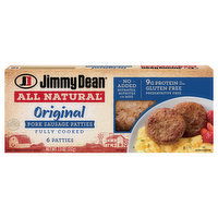 Jimmy Dean Pork Sausage Patties, Original, 6 Each