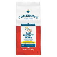 Cameron's Coffee Bag, Flavored, Dark Chocolate Mocha Light Roast Ground Coffee, 12 Ounce