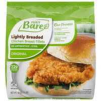 Just Bare Lightly Breaded Chicken Breast Fillets, 1.5 Pound