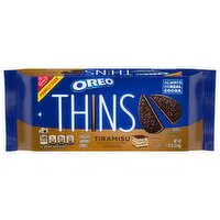 OREO OREO Thins Tiramisu Creme Chocolate Sandwich Cookies, Family Size, 11.78 oz, 11.78 Ounce