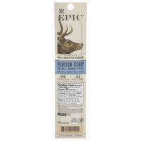 Epic Vension Strip, with Beef, Sea Salt + Pepper, 0.8 Ounce