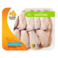 Gold'n Plump Family Pack, Chicken Wings, 3 Pound