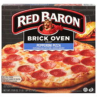 Red Baron Pizza, Pepperoni, Brick Oven Crust, 17.89 Ounce