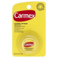 Carmex Lip Balm, Classic, Medicated, 0.25 Ounce