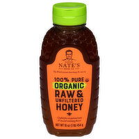 Nature Nate's Honey Co. Honey, Organic, Raw & Unfiltered, 100% Pure, 16 Ounce