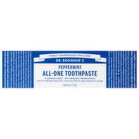 Dr. Bronner's Toothpaste, All-One, Peppermint, 1 Ounce