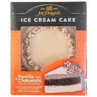 Jon Donaire Ice Cream Cake, Vanilla & Chocolate, 24 Ounce