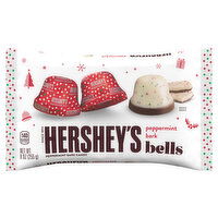 Hershey's Candy, Peppermint Bark, Bells, 9 Ounce