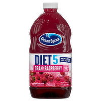 Ocean Spray Juice, Cran x Raspberry, Diet 5 Cals, 64 Fluid ounce