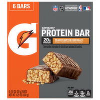 Gatorade Peanut Butter Chocolate Protein Bar, 6 Each